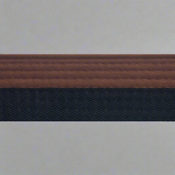 Half brown with half color belt
