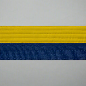 Half yellow with half color belt