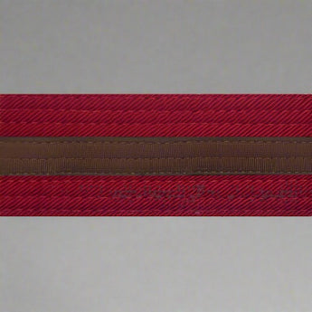 Red belt with stripe