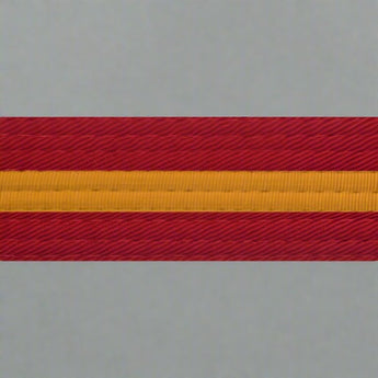 Red belt with stripe