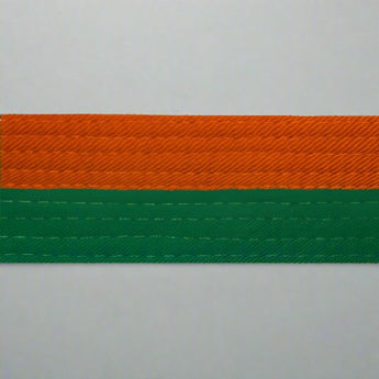 Half orange with half color belt