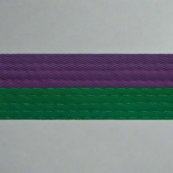 Half purple with half color belt