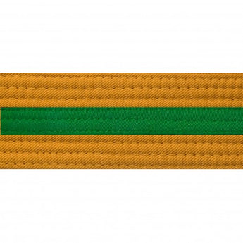 Gold belt with stripe