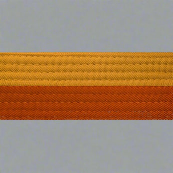 Half gold with half color belt