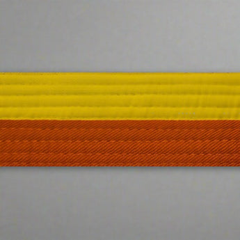 Half yellow with half color belt