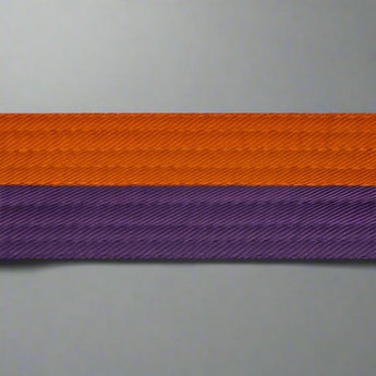 Half orange with half color belt