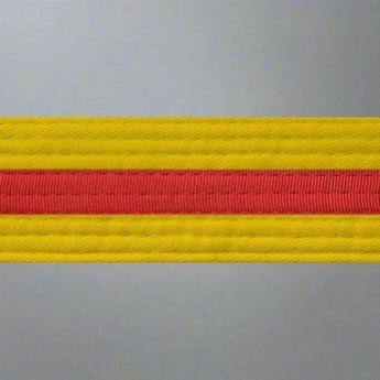 Yellow belt with stripe