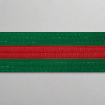 Green belt with stripe